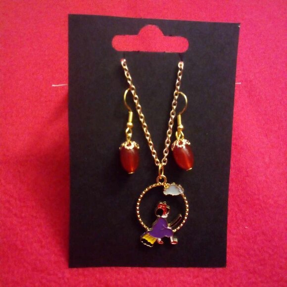 Handmade Anime Kawaii Cute Cosplay Witch Kiki's Delivery Service Earrings Set - Picture 1 of 1